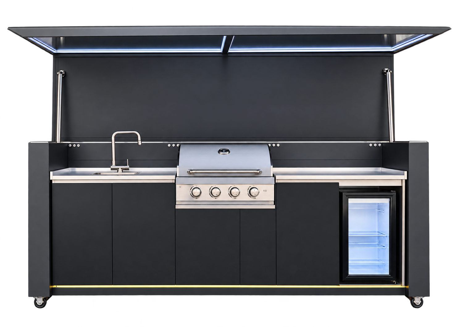 Open Pod Compact with barbecue, sink and refrigerator